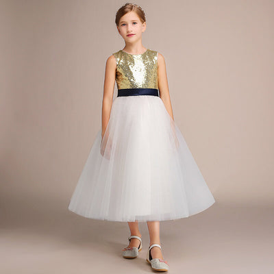 Festliches kleid madchen gold 