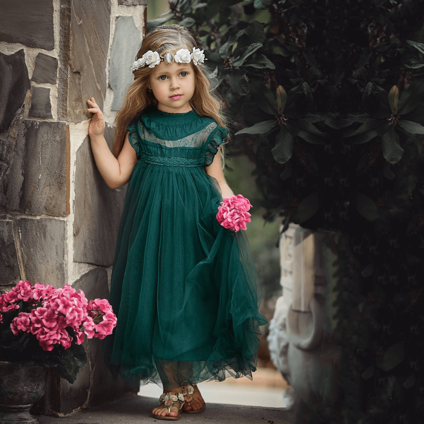 Mädchen Sommerkleid Mit Fliege – Elegantes Partykleid In A-Linie, Verstellbar & Leicht (Größen 4–15 Jahre)